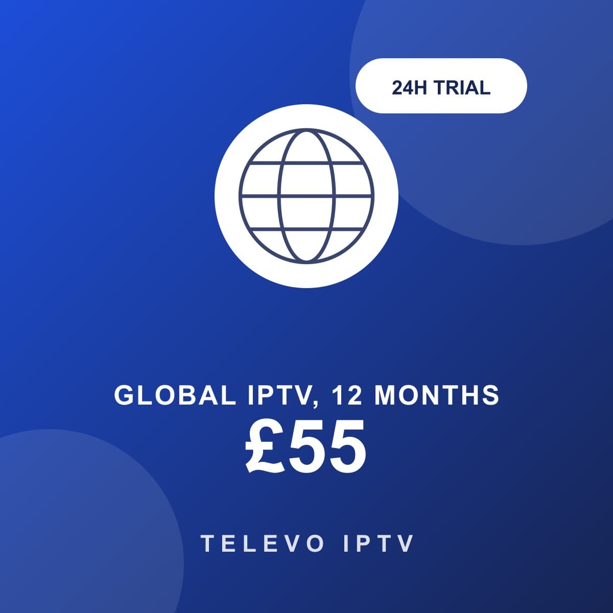 Global IPTV Subscription, 12 Months plan artwork