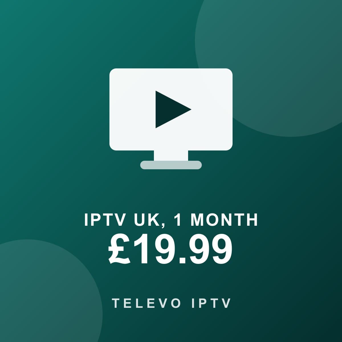 IPTV UK, 1 Month plan artwork